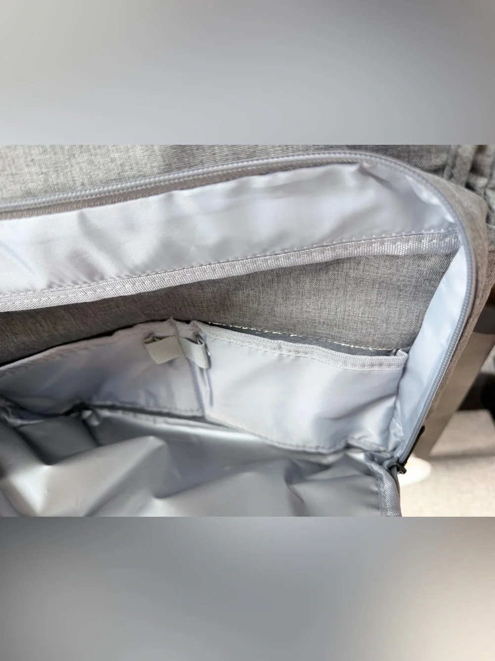 BRAND NEW Gray Men's Casual Backpack - Gray Travel Daypack